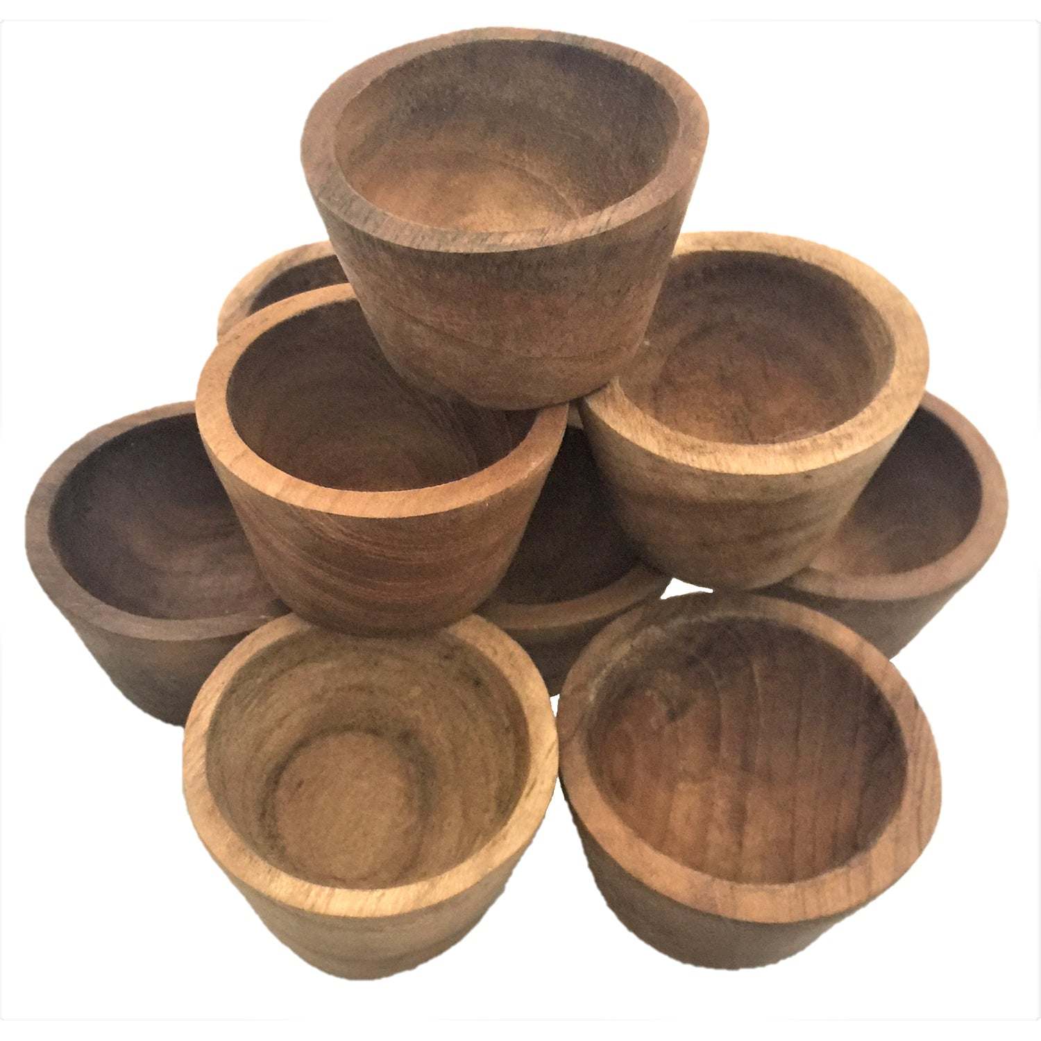Mini Wooden Bowls - Image 2