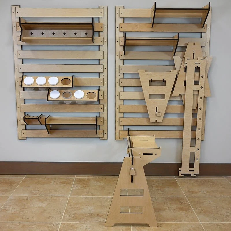 Slat Wall Storage System with Accessories - Image 4