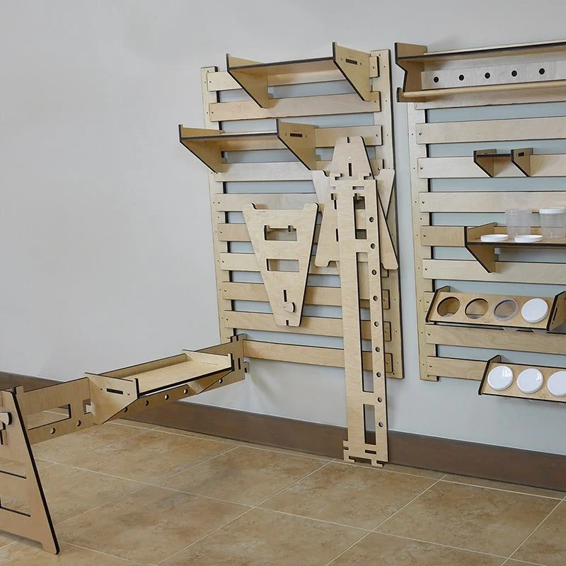 Slat Wall Storage System with Accessories - Image 5