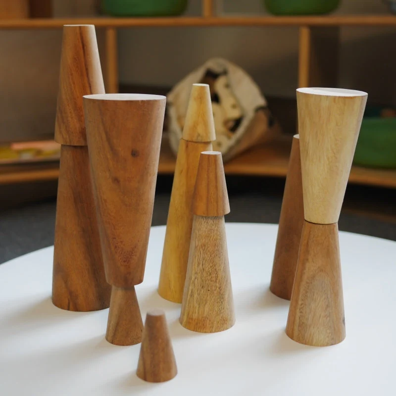 Wooden Stacking Cones - Image 5
